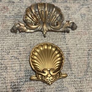 Gold Shell Decorative Wall Plaques